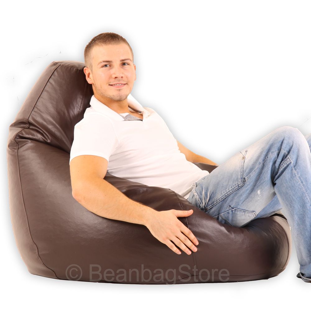 HIGH BACK Bean Bags Bag GAMING POD CHAIR beanbag Faux Leather Gamer